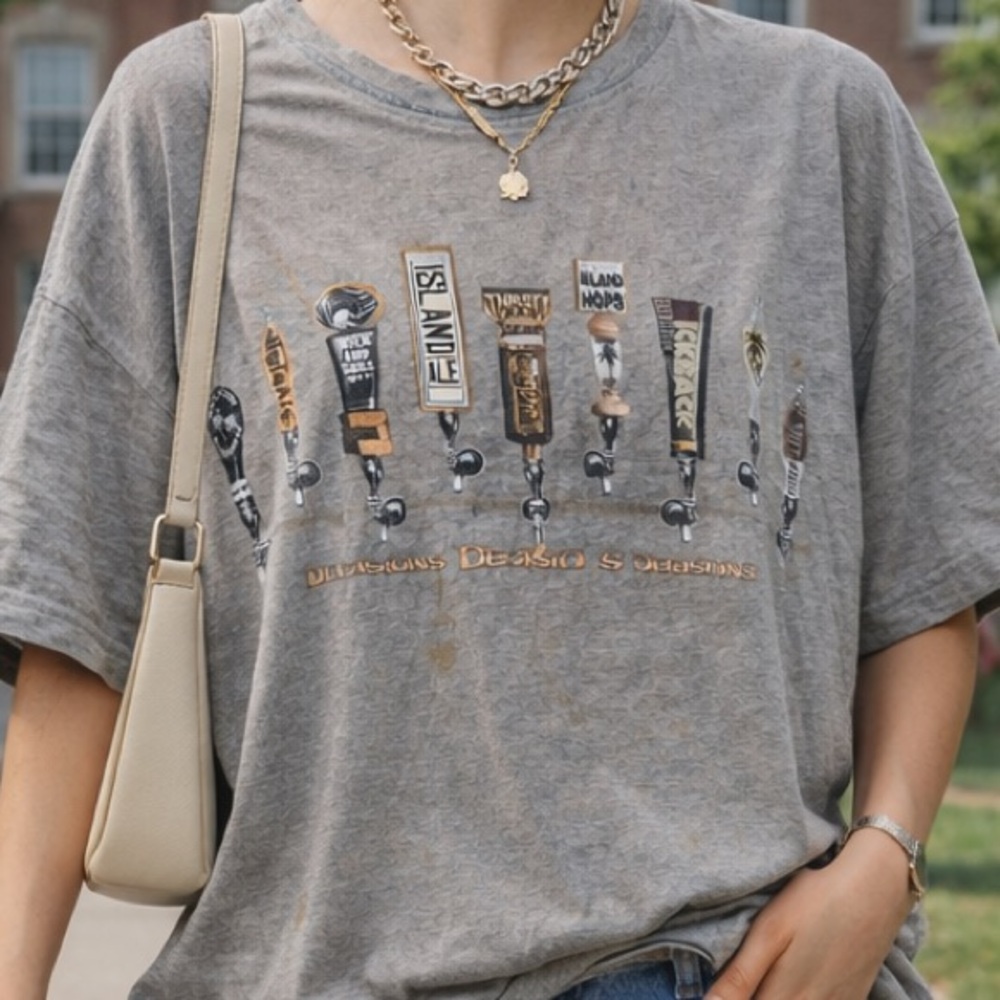 Vintage Newport blue beer tshirt